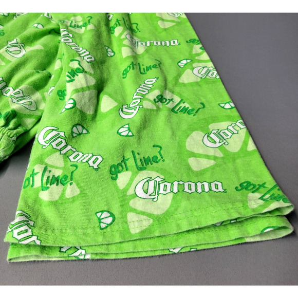 Corona Pajama Pants Mens Small Green Got Lime Lounge Sleepwear So Fly Made USA - Picture 5 of 11